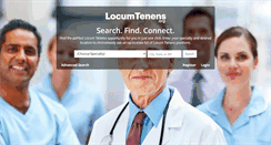 Desktop Screenshot of locumtenens.org
